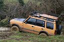 Camel Trophy Landrover Discovery stuck in mud