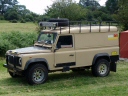 Landrover with full bonnet protector